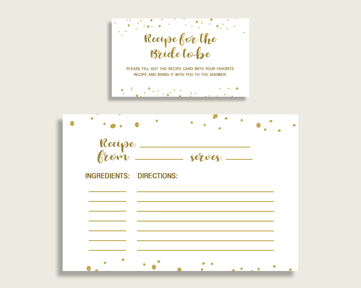 Recipe For The Bride To Be Bridal Shower Recipe For The Bride To Be Gold Bridal Shower Recipe For The Bride To Be Bridal Shower Gold G2ZNX