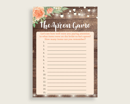 The Apron Game Bridal Shower The Apron Game Rustic Bridal Shower The Apron Game Bridal Shower Flowers The Apron Game Brown Beige SC4GE