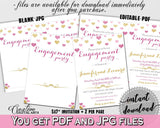 Glitter Hearts Bridal Shower Engagement Party Invitation Editable in Gold And Pink, engaged invitation,  pink gold glitter, pdf jpg - WEE0X - Digital Product