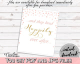 Happily Ever After Bridal Shower Happily Ever After Pink And Gold Bridal Shower Happily Ever After Bridal Shower Pink And Gold Happily XZCNH - Digital Product