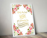Wall Art Only The Best Moms Get Promoted To Grandma Digital Print Only The Best Moms Get Promoted To Grandma Poster Art Only The Best Moms - Digital Download