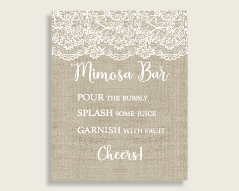 Mimosa Bar Sign Bridal Shower Mimosa Bar Sign Burlap And Lace Bridal Shower Mimosa Bar Sign Bridal Shower Burlap And Lace Mimosa Bar NR0BX