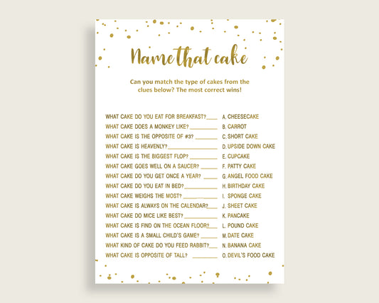 Name That Cake Bridal Shower Name That Cake Gold Bridal Shower Name That Cake Bridal Shower Gold Name That Cake Gold White pdf jpg G2ZNX