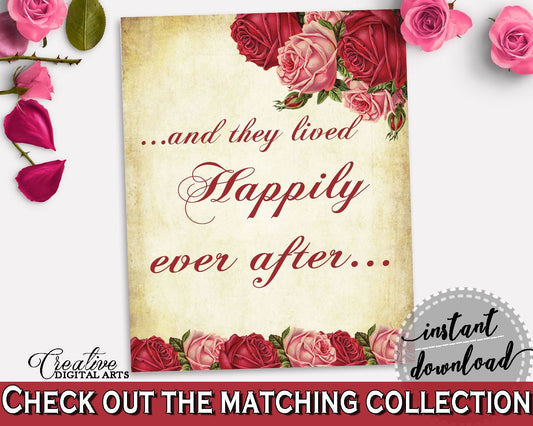 Happily Ever After Bridal Shower Happily Ever After Vintage Bridal Shower Happily Ever After Bridal Shower Vintage Happily Ever After XBJK2 - Digital Product