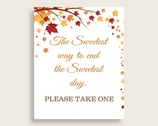 Sweetest Way Bridal Shower Sweetest Way Fall Bridal Shower Sweetest Way Bridal Shower Autumn Sweetest Way Brown Yellow printables YCZ2S