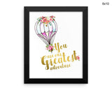 You Are Our Greatest Adventure Print, Beautiful Wall Art with Frame and Canvas options available