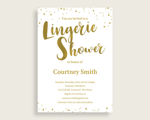 Lingerie Shower Invitation Bridal Shower Lingerie Shower Invitation Gold Bridal Shower Lingerie Shower Invitation Bridal Shower Gold G2ZNX