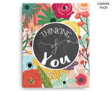 Thinking Of You Print, Beautiful Wall Art with Frame and Canvas options available  Decor