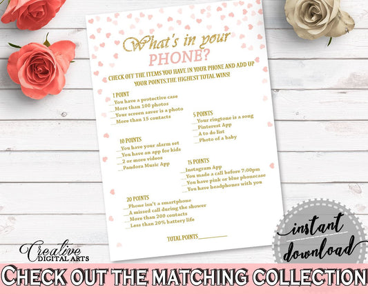 What's In Your Phone Bridal Shower What's In Your Phone Pink And Gold Bridal Shower What's In Your Phone Bridal Shower Pink And Gold XZCNH - Digital Product