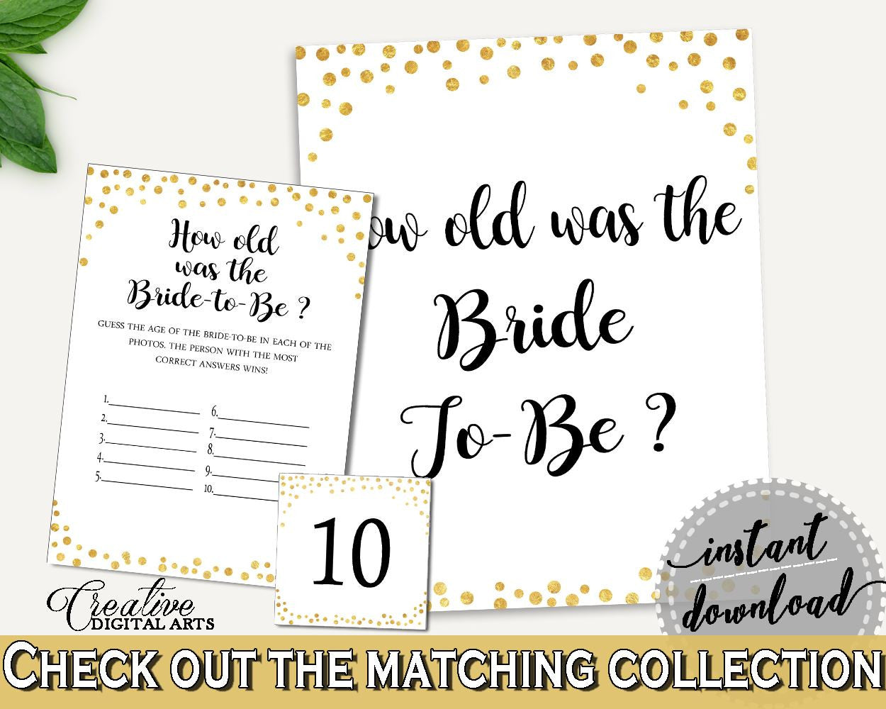 How Old Was The Bride To Be Bridal Shower How Old Was The Bride To Be Confetti Bridal Shower How Old Was The Bride To Be Bridal Shower CZXE5 - Digital Product