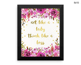 Boss Lady Print, Beautiful Wall Art with Frame and Canvas options available Office Decor