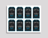 Video Game Gift Favor Tags Black Blue Birthday Favor Tags Video Game Gift Tags Video Game Party Gift Tags Boy 5IAY6
