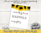 Happily Ever After Bridal Shower Happily Ever After Sunflower Bridal Shower Happily Ever After Bridal Shower Sunflower Happily Ever SSNP1 - Digital Product